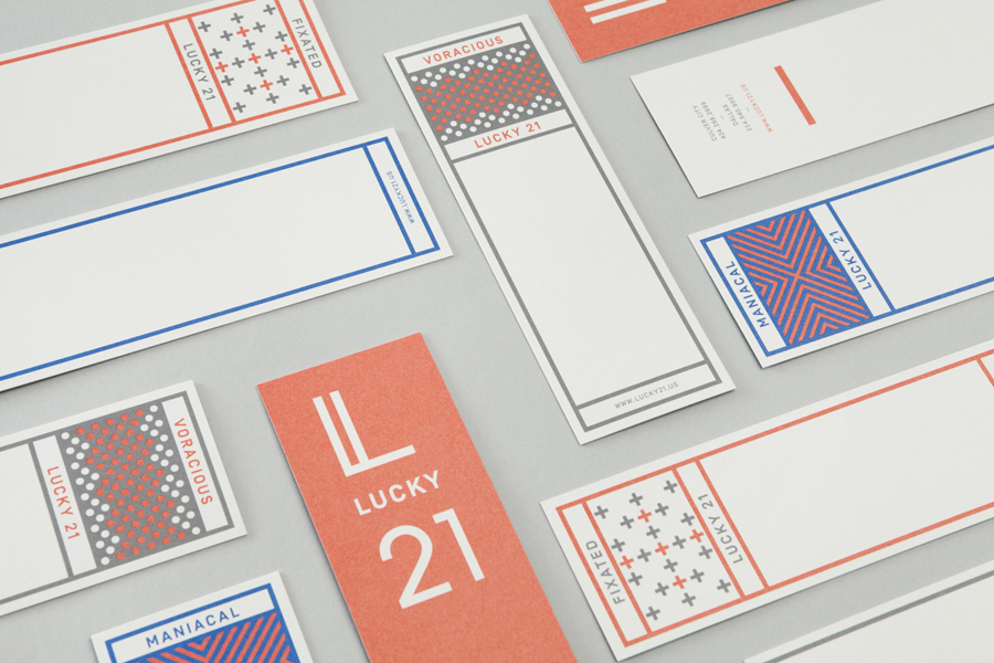 Print designed by Blok for Dallas and LA film production company Lucky 21.