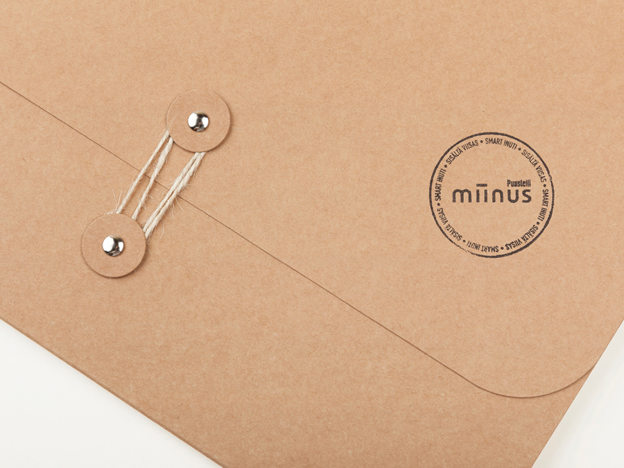 Stationery designed by Bond for Puustilli's new reductionist kitchen Miinus