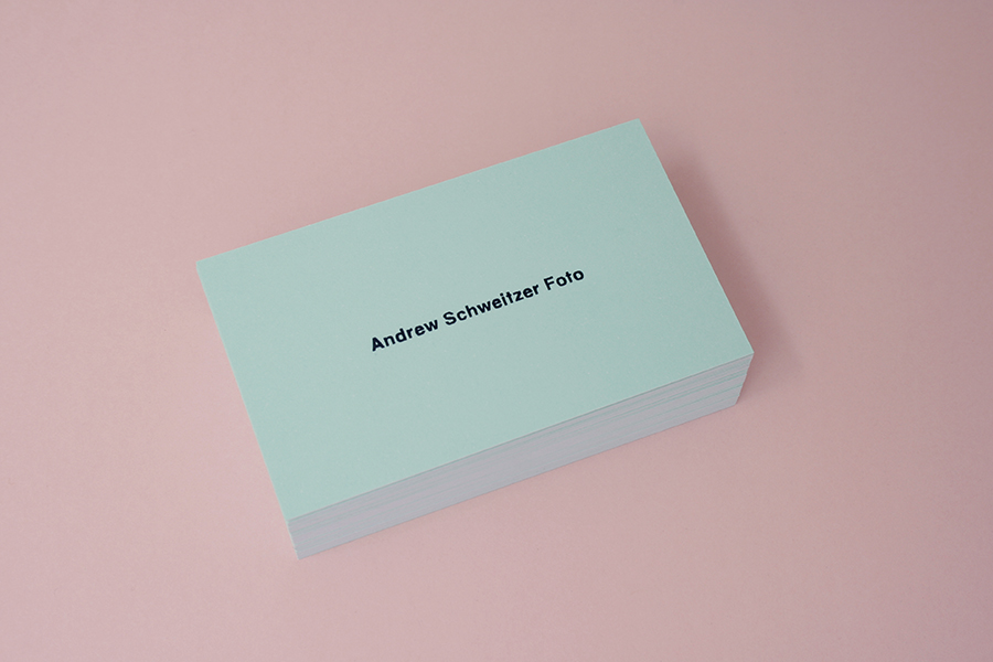 Logo and business card design by Studio Constantine for Andrew Schweitzer Foto