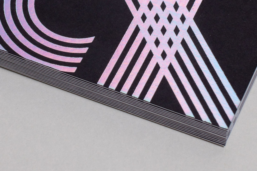 Duplex business card with holographic foil print finish by Build for Chris Allen