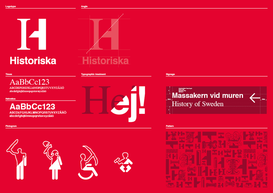 Brand Identity for the Swedish History Museum designed by Bold