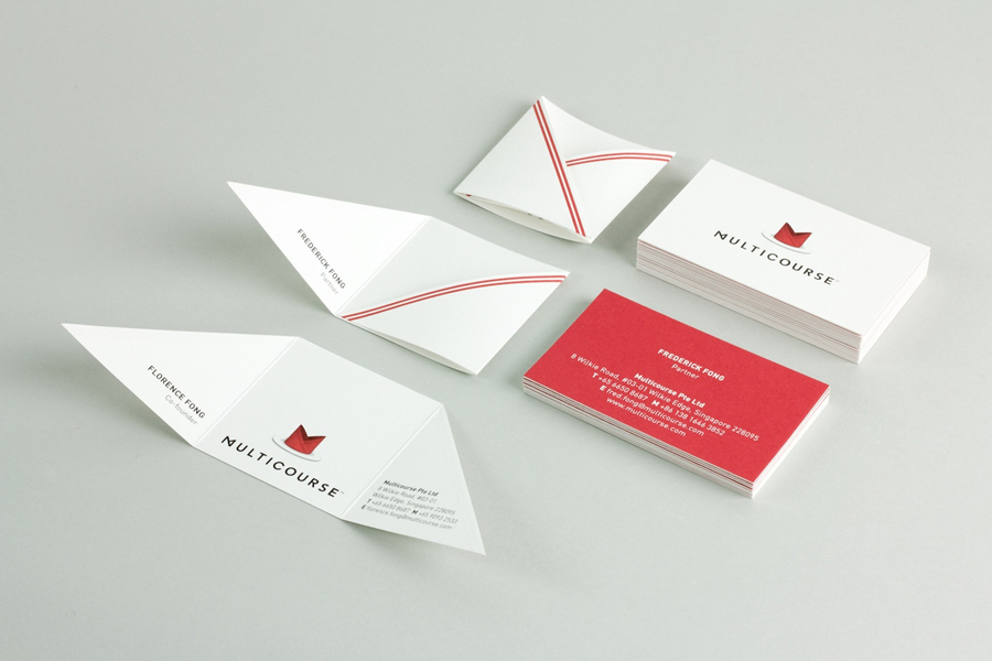 Logo and print for Multicourse designed by Bravo Company