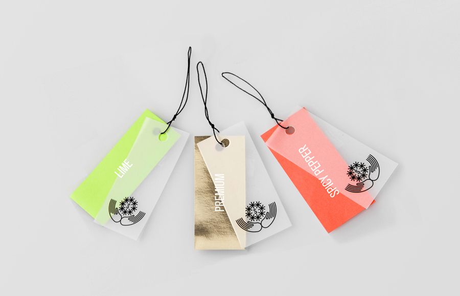 Brand identity and tags by Anagrama for Latin American premium goods exporter Salvatierra