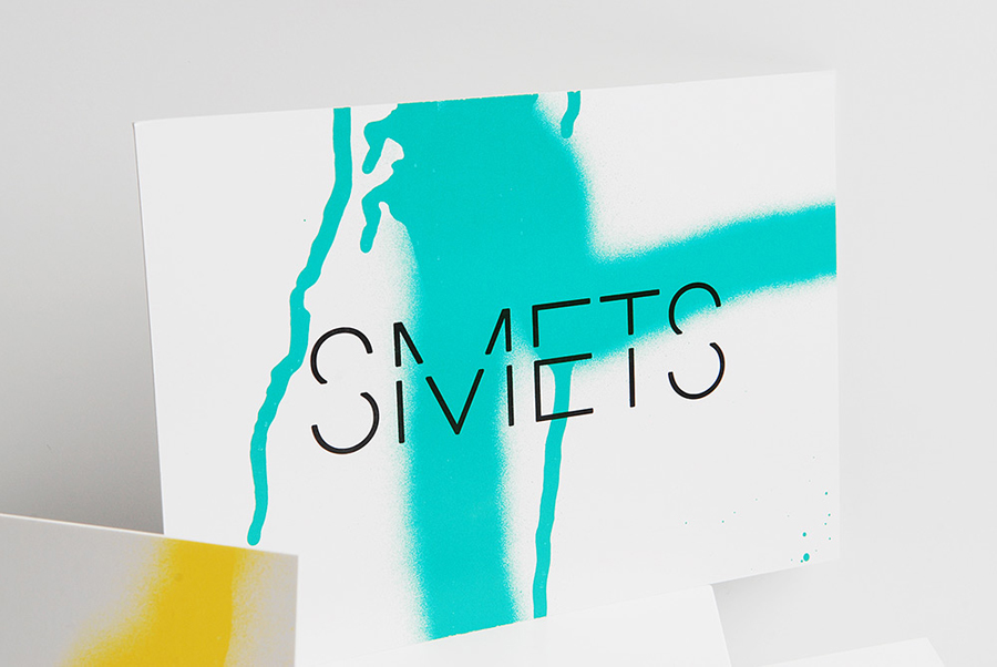 Logotype and print with spray paint detail designed by Coast for Brussels based luxury department store Smets