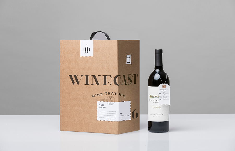 Packaging designed by Anagrama for online wine-tasting, curation and delivery service Winecast