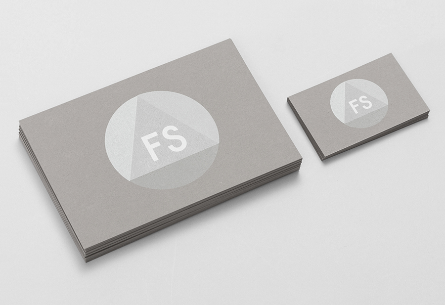 Screen printed business card for industrial design studio Fort Standard designed by Studio Lin