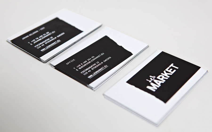 Logo and stationery design by Planet Creative for Les Market