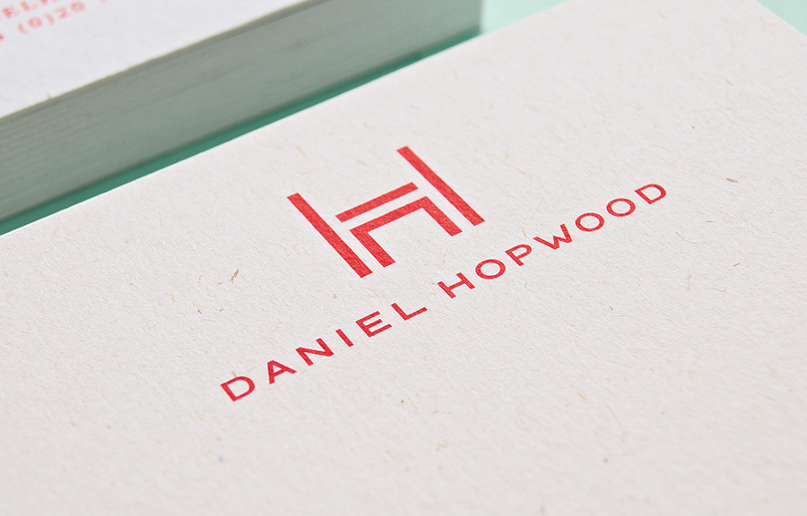 Logo and stationery design by Two Times Elliott for Daniel Hopwood