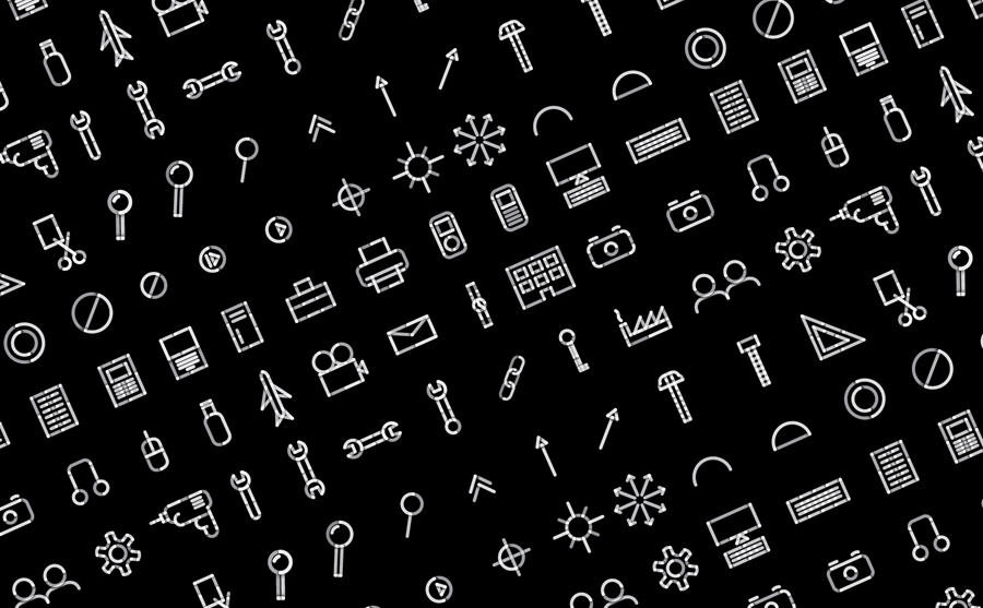 Icons for Function Engineering designed by Sagmeister & Walsh
