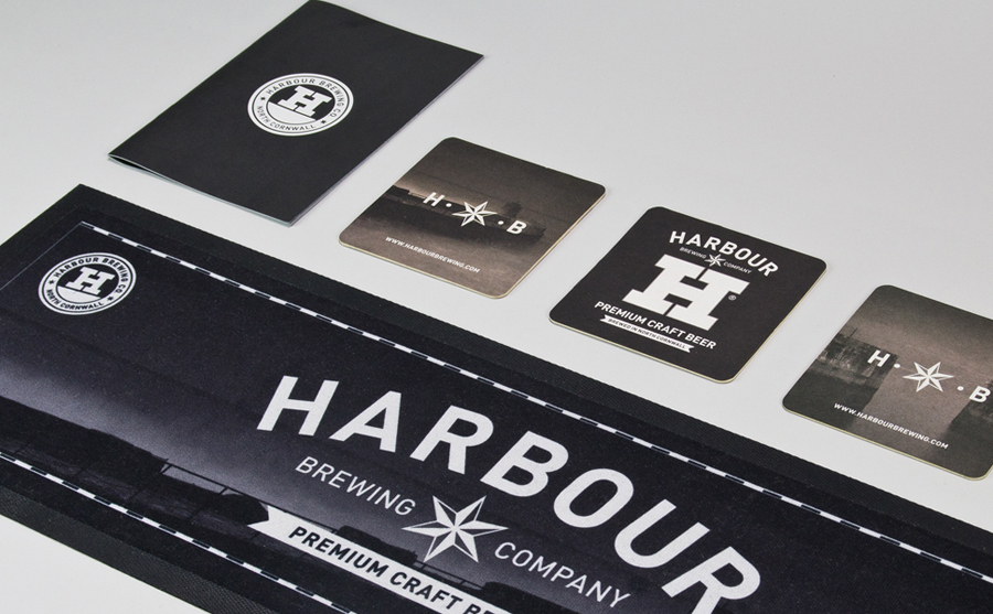 Bar side print designed by A-Side Studio for Harbour Brewing Co.