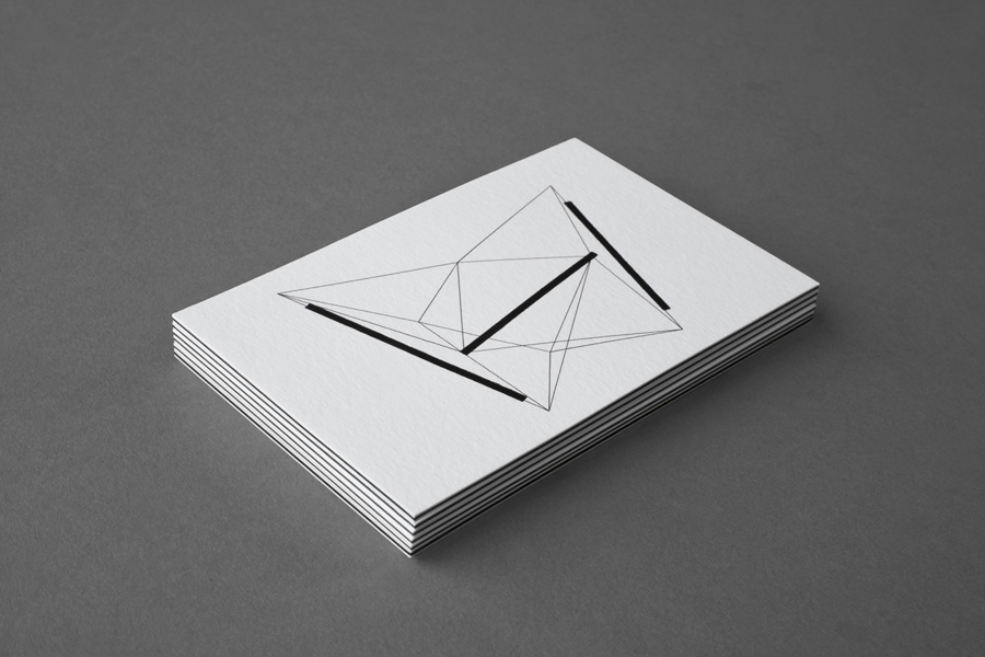 Triplex business card for structural engineering firm Nosive Strukture designed by Bunch