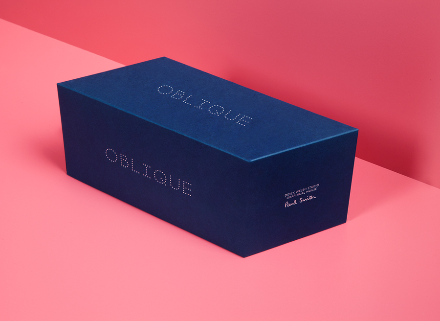 Packaging for Graphical House's Oblique - Paul Smith Edition