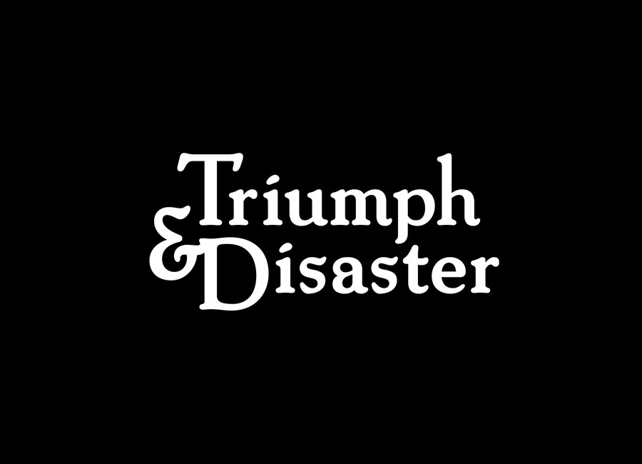 Logo for male skincare and accessory range Triumph & Disaster designed by DDMMYY