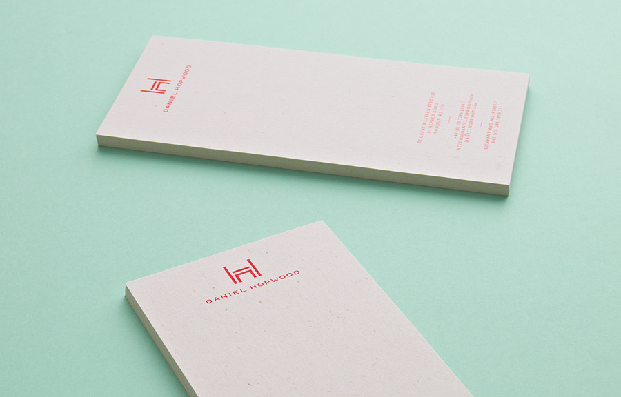 Logo and stationery design by Two Times Elliott for Daniel Hopwood