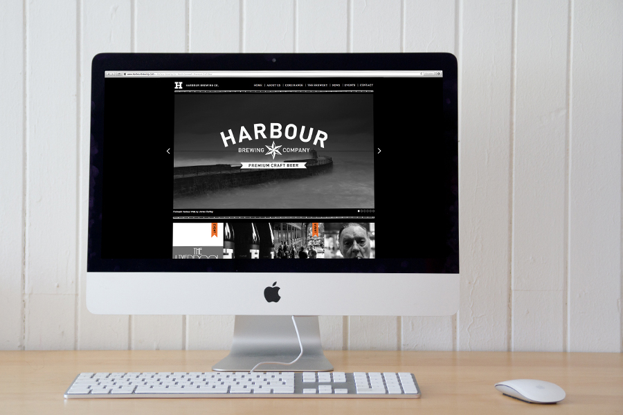 Website designed by A-Side Studio for Harbour Brewing Co.