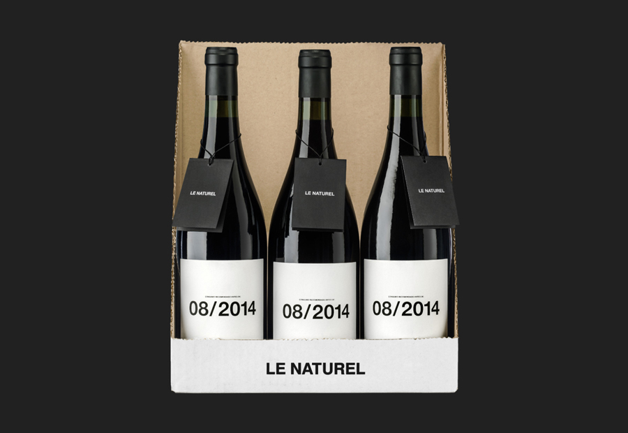 Wine packaging designed by Moruba for Le Naturel