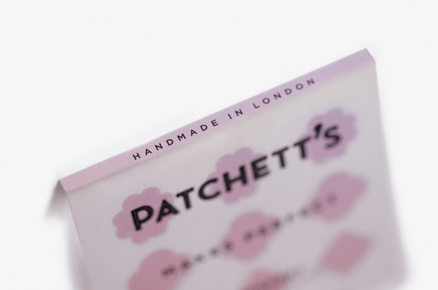 Packaging for gourmet confectioner Patchett's marshmallow range created by Designers Anonymous