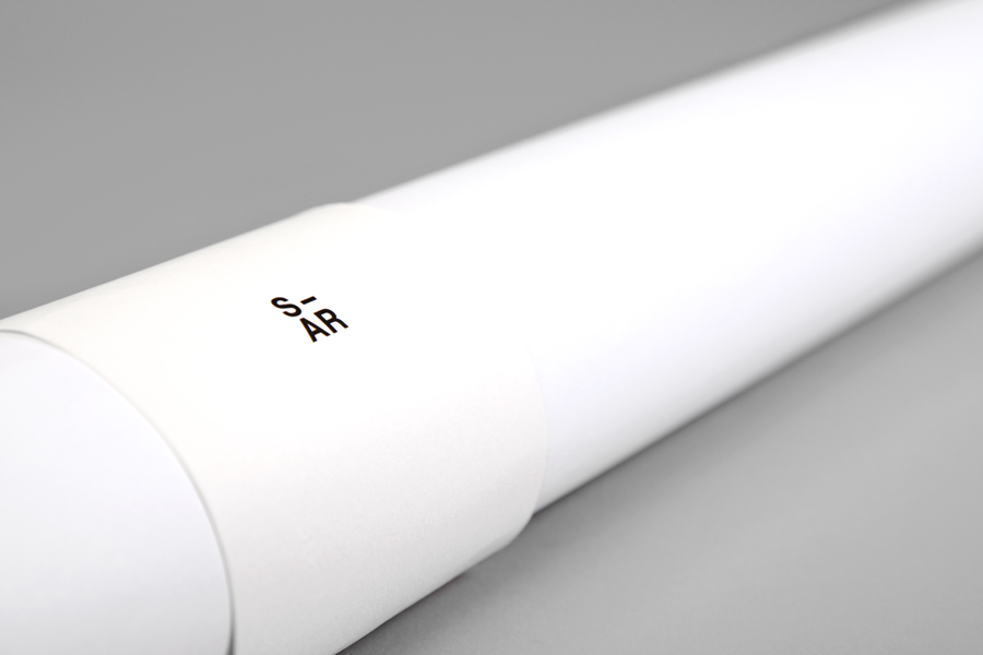 Logo and tube designed by Savvy for architecture and urban design firm Stación-ARquitectura