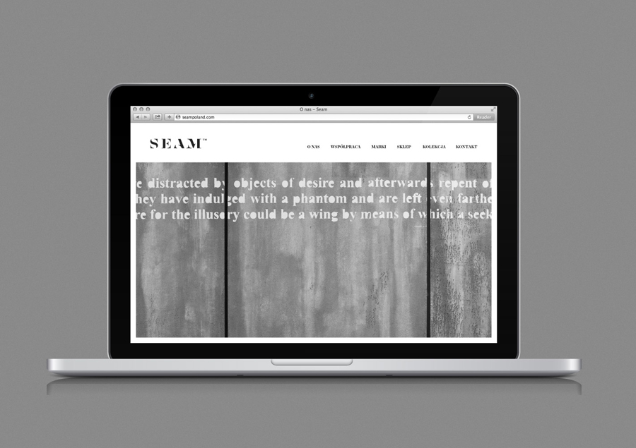 Logo and website designed by For Brands for fashion brand Seam