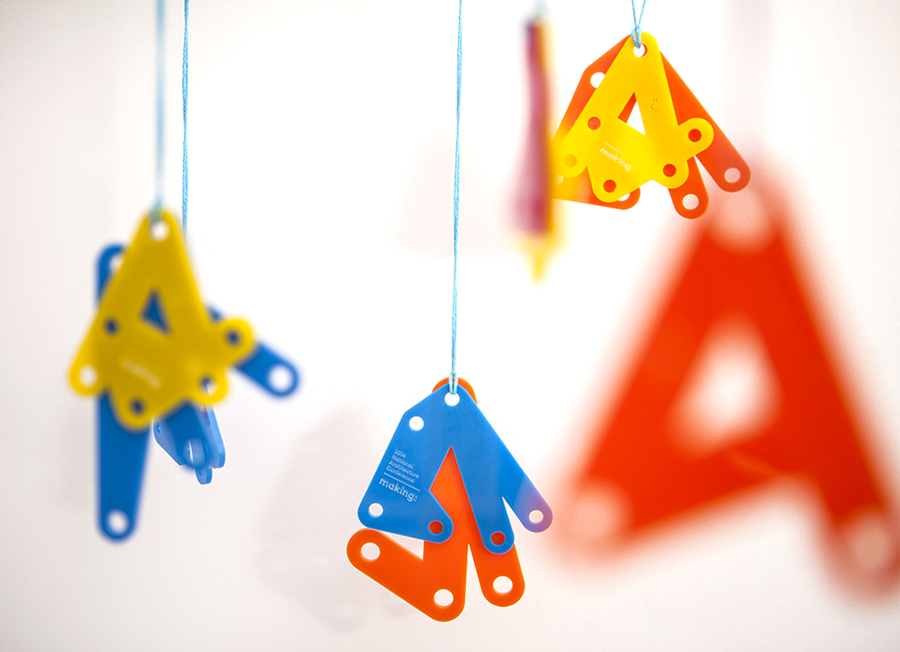 Plastic lanyards designed by Garbett for the Australian Institute of Architects' 2014 conference Making