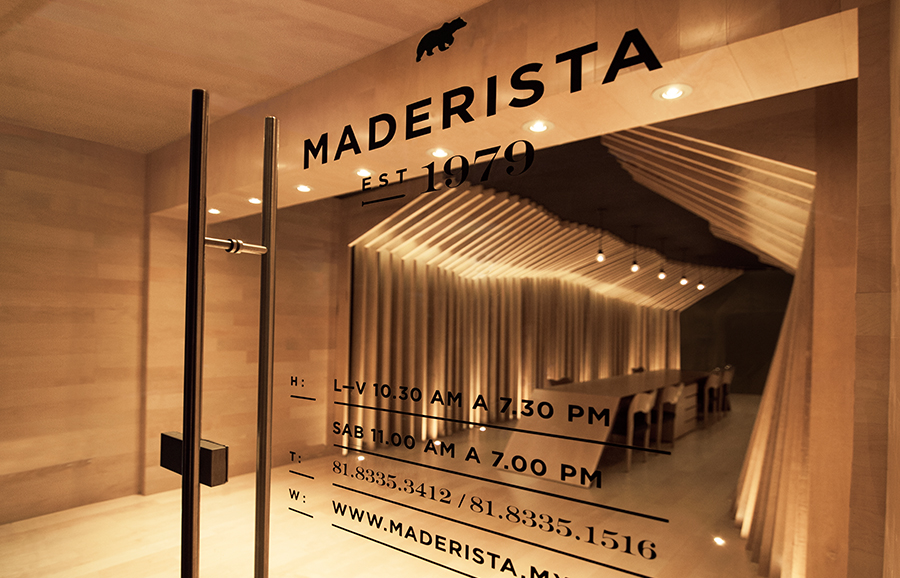 San Pedro-based carpentry studio Maderista interior