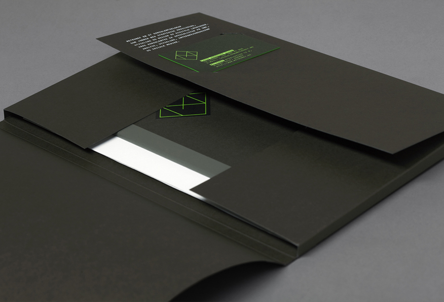 Logo, folder and business card designed by Work In Progress for Metronet