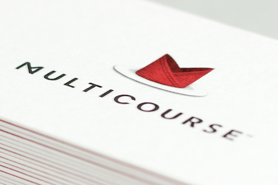 Logo and print for Multicourse by Bravo Company