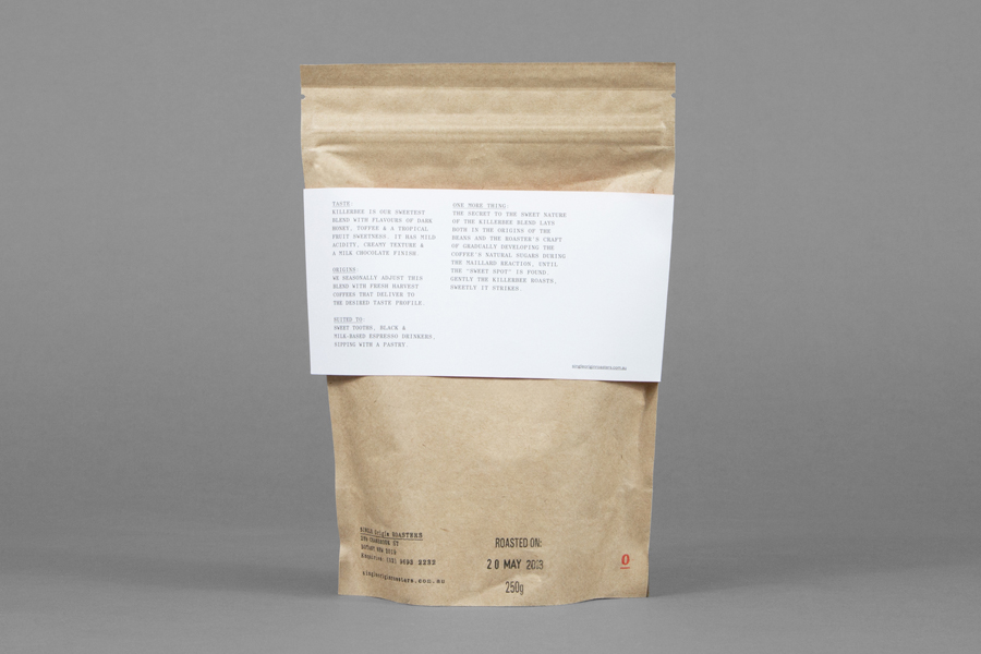 Coffee packaging for Single Origin Roasters designed by Maud