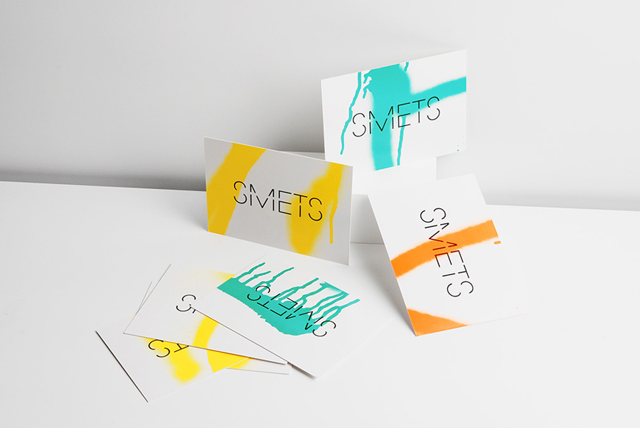 Logotype and print with spray paint detail designed by Coast for Brussels based luxury department store Smets