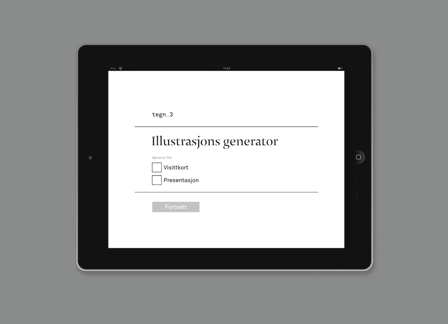Mobile website design by Neue for Norwegian architecture studio Tegn_3