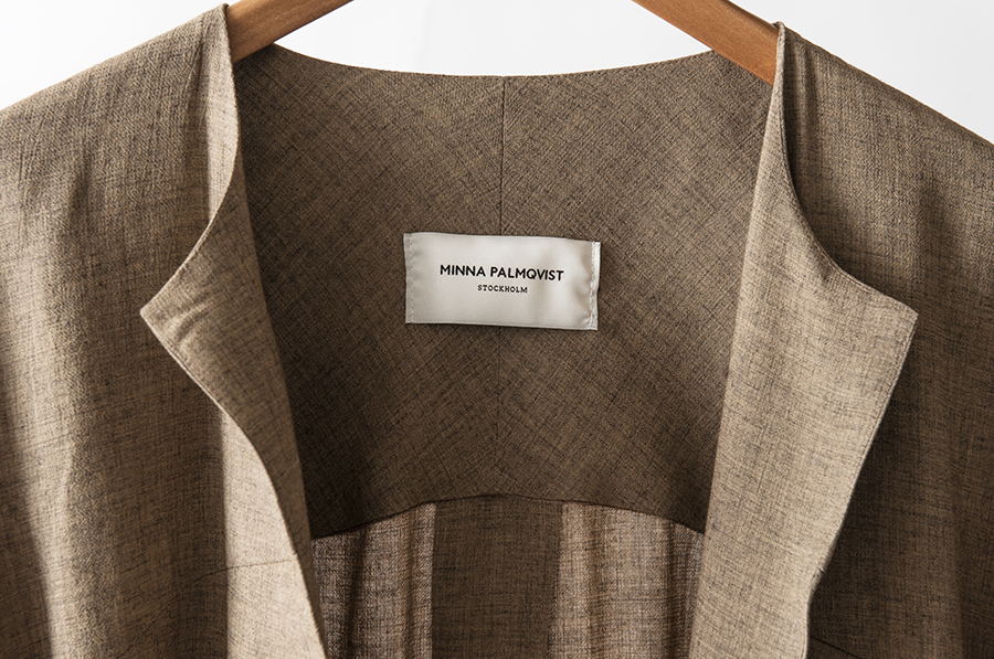 Logotype and label designed by Bedow for fashion designer and label Minna Palmqvist