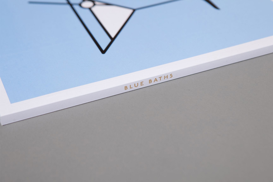 Print with gold foil detail designed by Ryan Romanes for Blue Baths