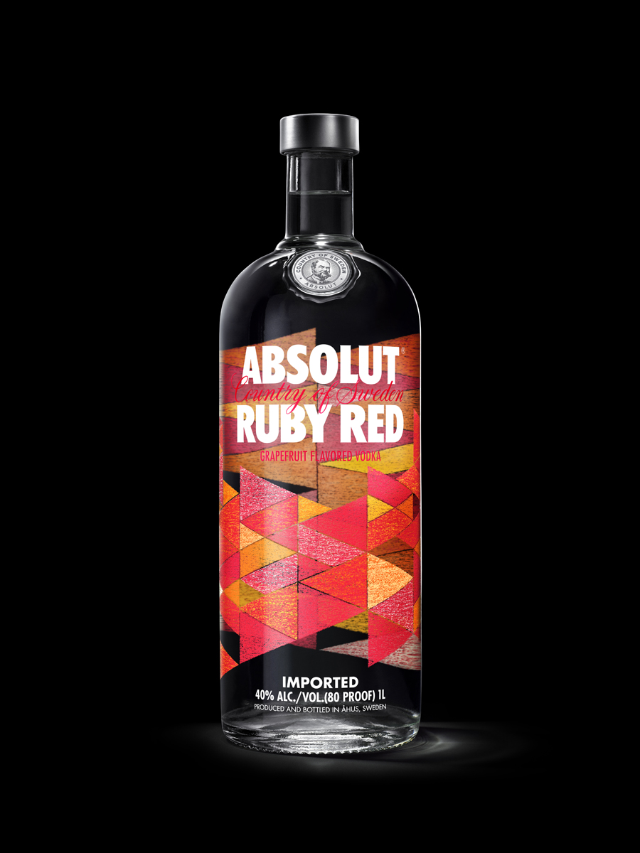Packaging with handcrafted illustrative detail for premium Swedish flavored vodka range from Absolut designed by The Brand Union