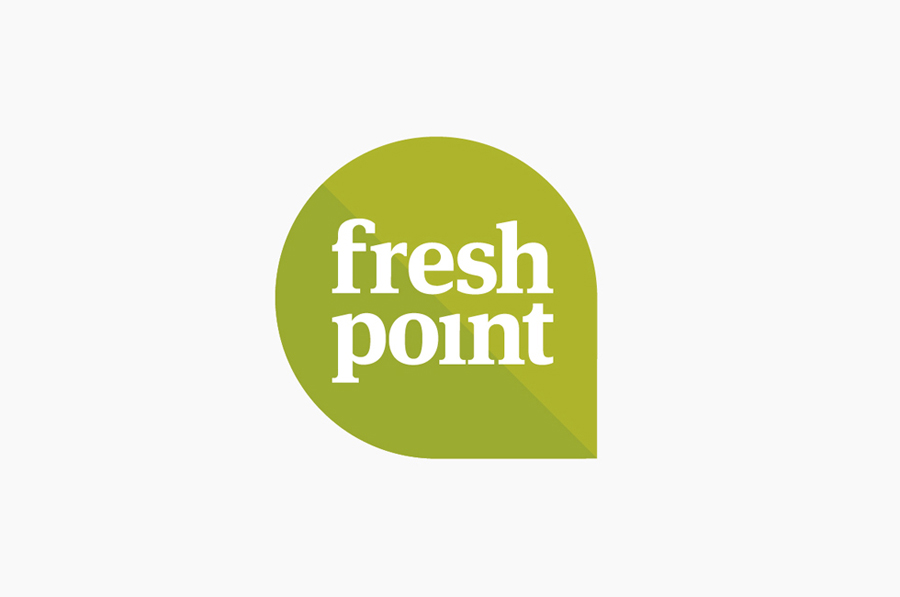 Logo created by Designers Anonymous for Russian fast food cafe Fresh Point