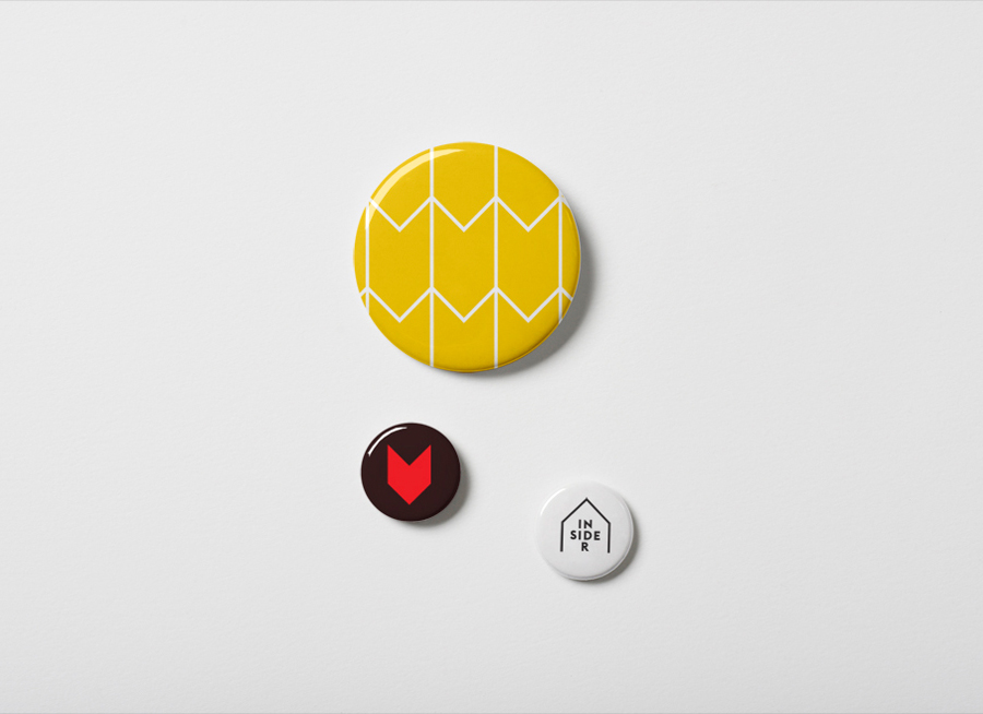 Logo, symbol and badges designed by Naughtyfish for Sydney Opera House’s membership program Insiders 