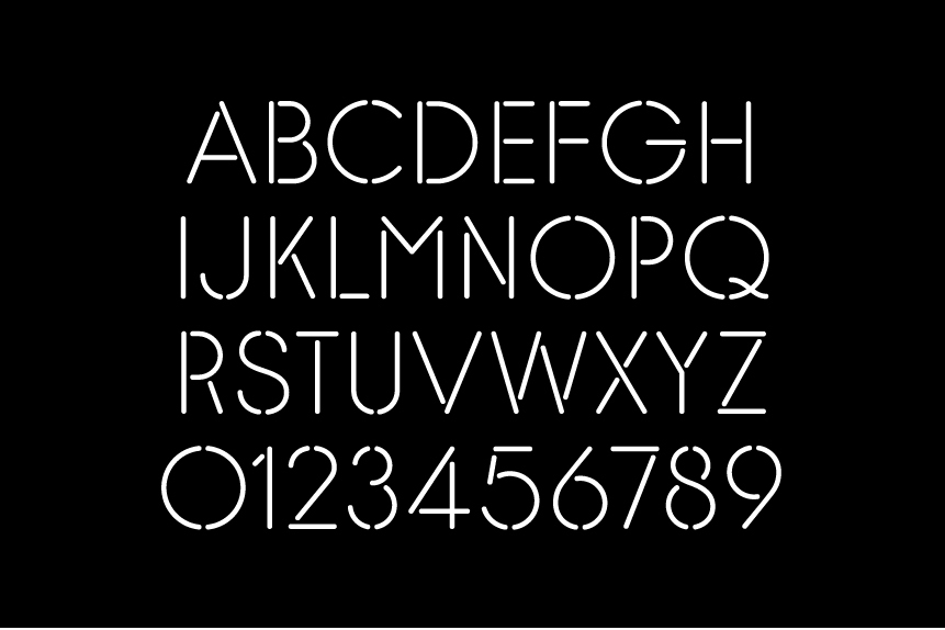 Typeface created by Studio Makgill for designer furniture and accessories retailer The Lollipop Shoppe