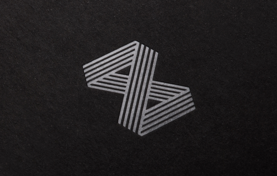 Logo as a foil detail for web developer Zann St Pierre created by ThoughtAssembly