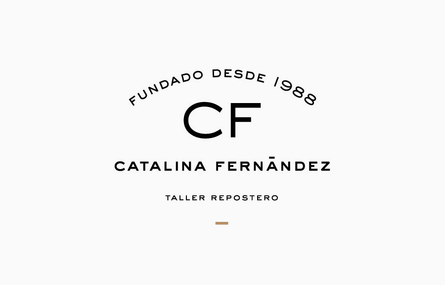 Logotype designed by Anagrama for San Pedro pastry shop Catalina Fernandez