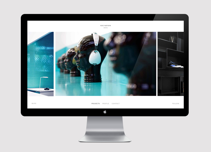 Website for interior design firm Penson Group created by She Was Only