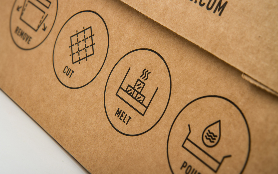 Logo, brand identity and packaging designed by Robot Food for UK soap base specialist Stephenson Personal Care