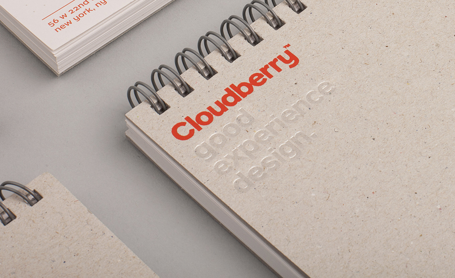 Logotype and notepad designed by Perky Bros for Cloudberry