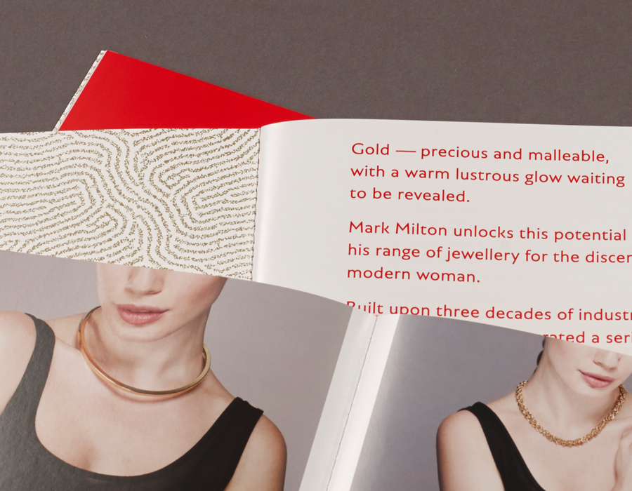 Print designed by ico for jewellery brand Mark Milton