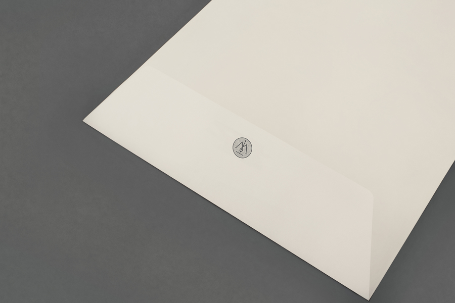Monogram and envelope design by Bunch for business consultancy Willow Tree 