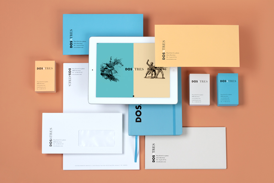 Logotype and stationery set designed by Comite for Dosatres