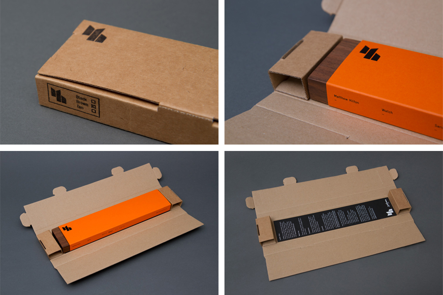 Watch packaging design by Spin for furniture designer Matthew Hilton