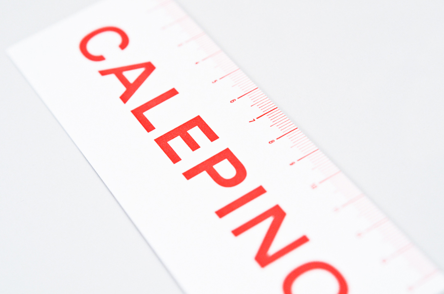 Stationery with a single red ink detail designed by Studio Birdsall for French notebook brand and manufacturer Calepino