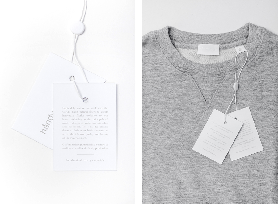 Logotype and tags designed by Savvy for fashion brand Handvaerk