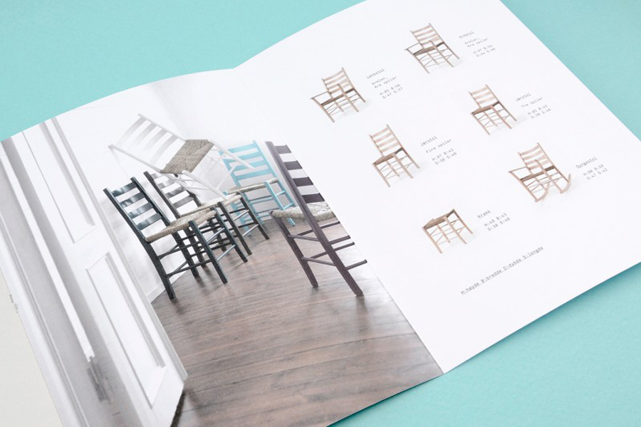 Print for Norwegian traditional and contemporary furniture maker Slåke Møbelfabrikk designed by Ghost