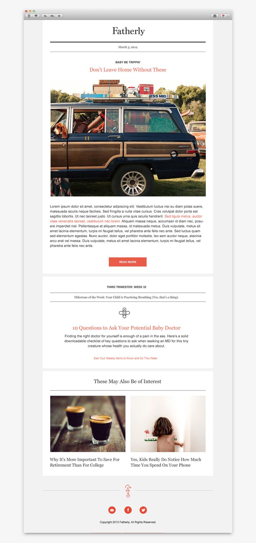 Visual identity and website designed by Apartment One for dad-centric parenting media platform Fatherly