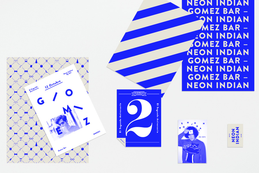 Logo and printed collateral by Savvy for San Pedro-based bar Gomez